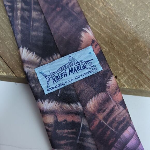 Ralph Marlin turkey tie vintage thanksgiving - Picture 5 of 5